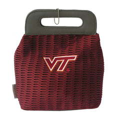 Virginia Tech Hokies Mesh/Leather Purse Size 9' x 2" x 9"