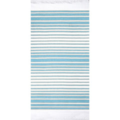 Nostalgic AF-1468 Turquoise 100% Cotton Flat Woven Terry with Fringe 36" x 70" (Case of 12)