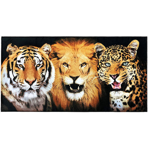 Big Cats Felines 100% Cotton Velour Beach Towels 30" x 60" (Case of 12)