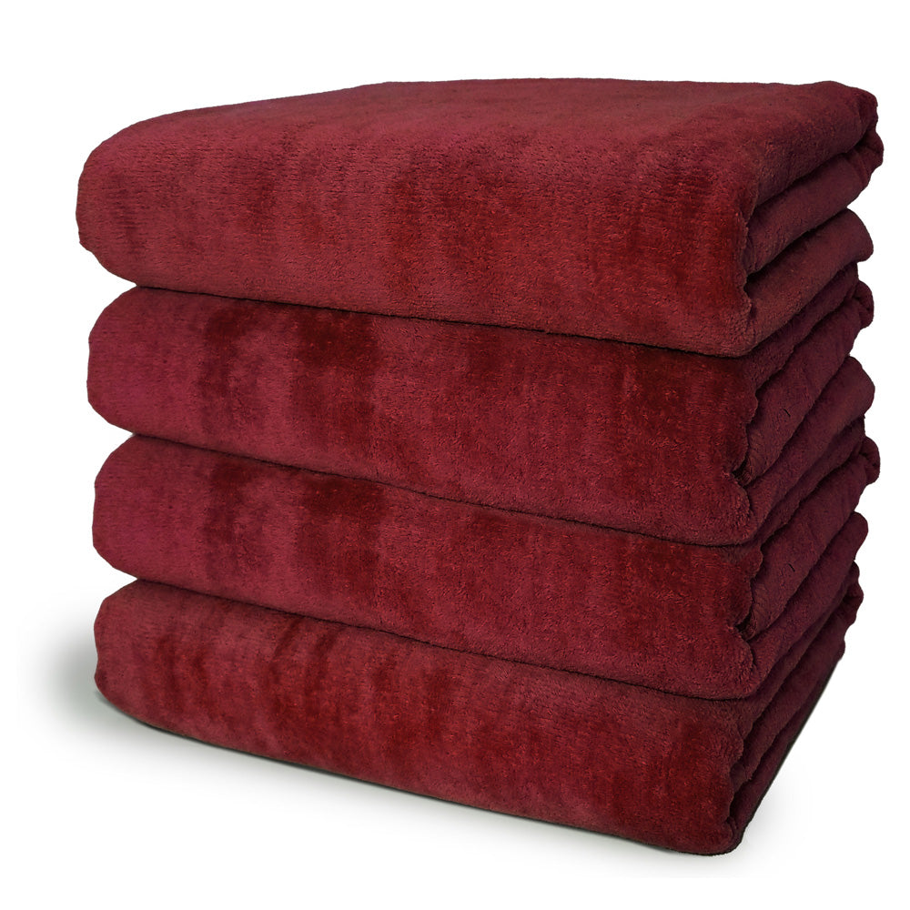 Terry Velour 100% Cotton Beach Towels 32 x 64 Inches (Case of 24