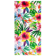 Tropical Hibiscus 100% Cotton Velour Beach Towels 30" x  60" (Case of 12)
