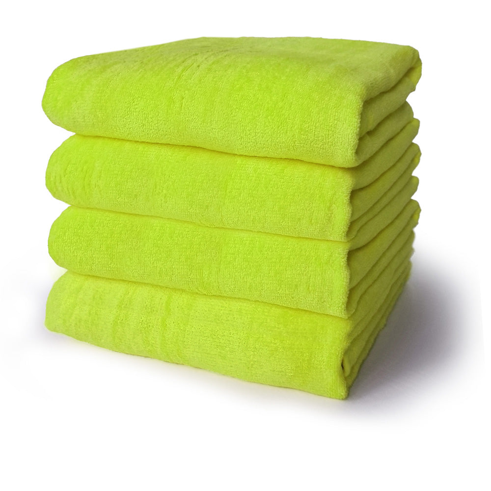 Terry Velour 100% Cotton Beach Towels 32 x 64 Inches (Case of 24