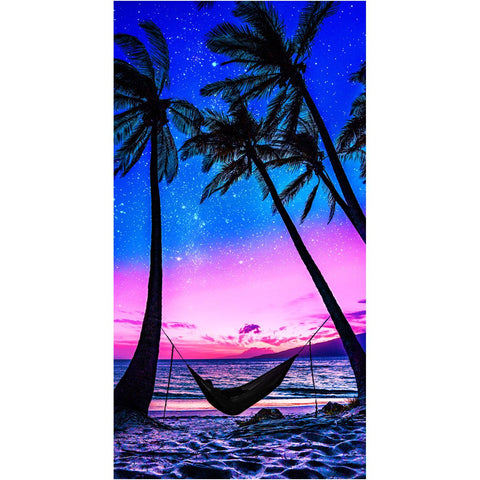 Night Hammock 100% Cotton Velour Beach Towels 30" x  60" (Case of 12)