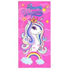 Princess Unicorn 100% Cotton Velour Beach Towels 30" x  60" (Case of 12)