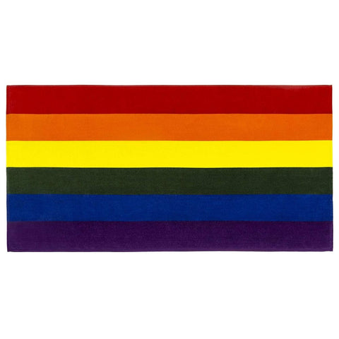 Pride Rainbow 100% Cotton Velour Beach Towels 30"x  60" (Case of 12)
