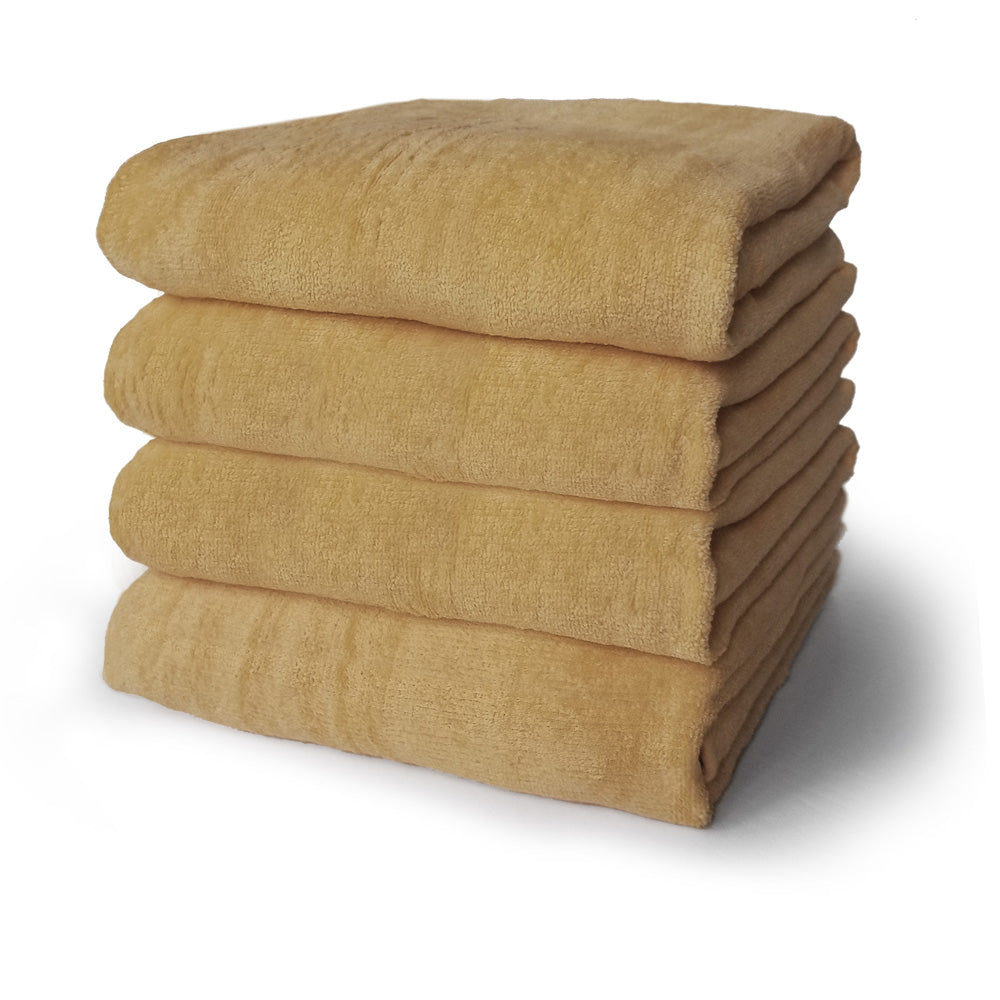 Terry Velour 100% Cotton Beach Towels 32 x 64 Inches (Case of 24